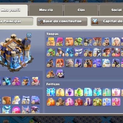 Centro de vila 18 full com bastante skins e paisagens troca nick