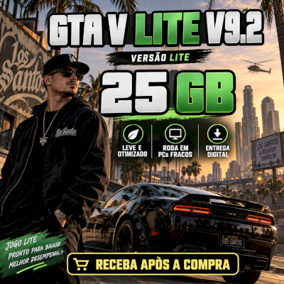 🎮 GTA V LITE V9.2 – APENAS 25 GB | VERSÃO LEVE PARA PC