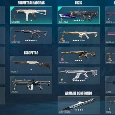 CONTA VALORANT COM MUITAS SKINS!!! (+ 3.000,00 reais gasto)