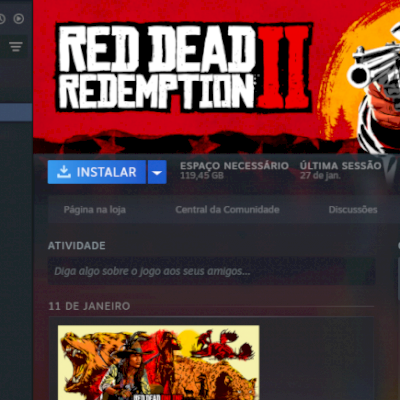 Conta com Red Dead Redemption 2 Complete Edition e GTA V