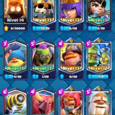 Conta Full Clash Royale, 9000 Trofeus quase todas cartas nivel maximo
