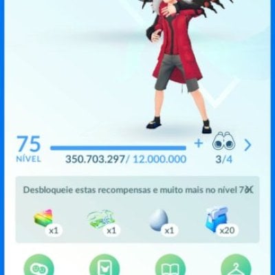 CONTA POKÉMON GO ENDGAME LVL 75 | 122M STARDUST | 238 PASSES