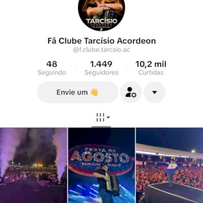 Vendo conta do tik Tok bem engajada