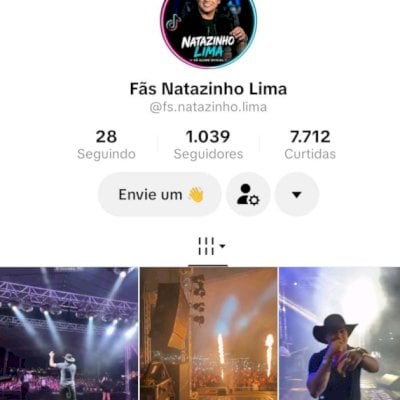Vendo conta do tik Tok engajada