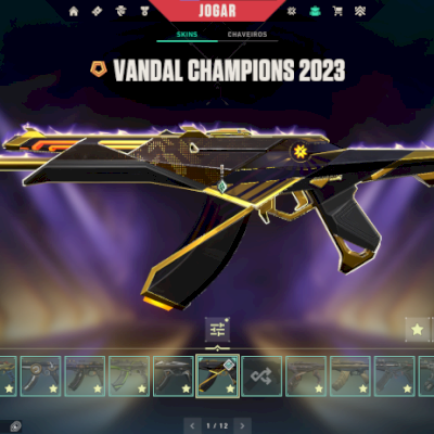 Conta valorant ascendente com skins do champions e vct