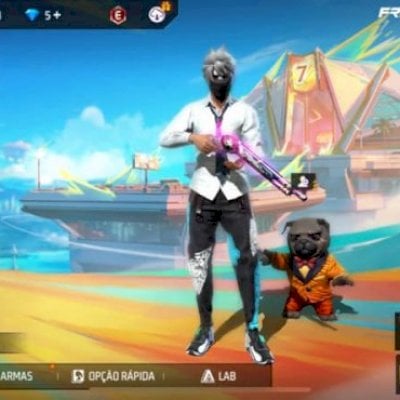 CONTA FREE FIRE GEAMDA COM PASSE DE ELITE E CALÇA ANGELICAL