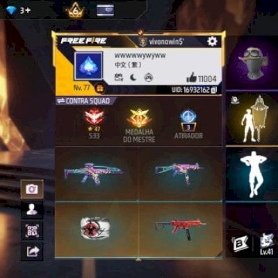 Conta super rara e com ump roxa para apostado