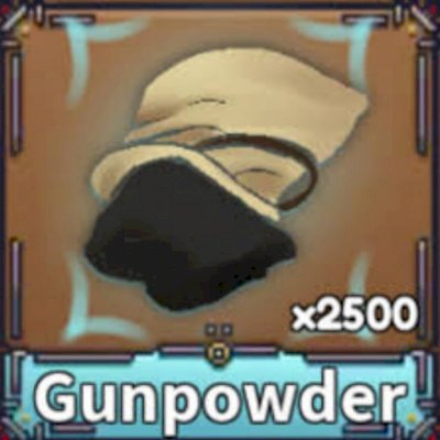 2500 gun powder king legacy