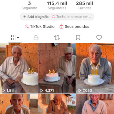 Conta com 100k monetizada