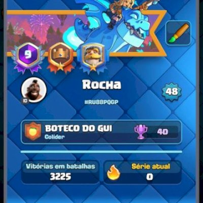 Conta Clash Royale 9 anos com todas as cartas (Bem upada)