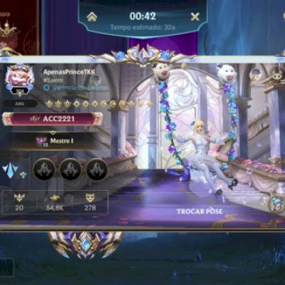 Conta com 278 skins e level 356