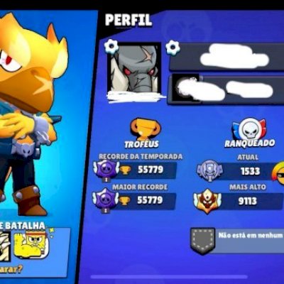 Conta semi full com skins raras