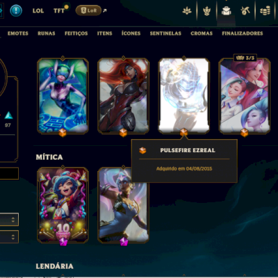 Conta nível 684, 222 skins
