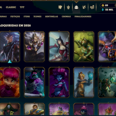 CONTA DE LOL ESMERALDA 3 COM 249 SKINS