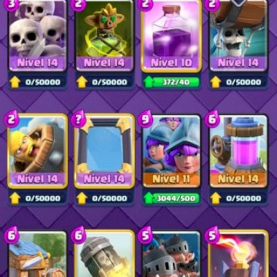 Conta de CR de 7 anos, 7695 gemas, 1307728 de ouro!