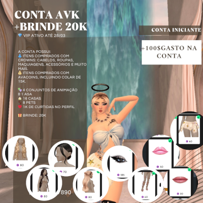 Conta avk feminina