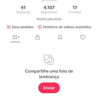 Conta tiktok 4k de seguidores