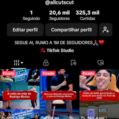 Conta com mais de 20mil seguidores
