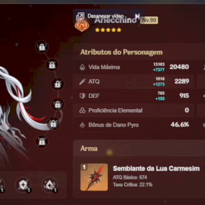 Conta AR 60 server NA | 23 5* stars | Alercchino, Nahida, Furina assinatura