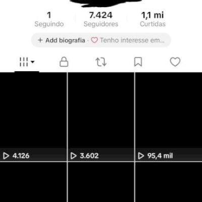 Conta de TikTok 7k de seguidores reais e orgânicos