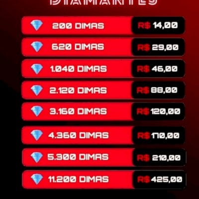 PROMOÇAO DIAMANTES (FF) - ENTREGA VIA ID FREE FIRE