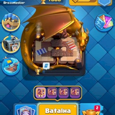 Conta Clash 7K de Troféu e 4 Evoluções