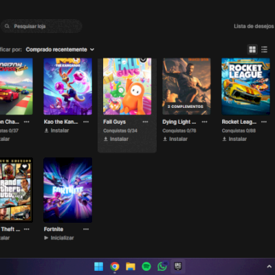 CONTA EPIC GAMES COM GTA V E MAIS DE 40 JOGOS