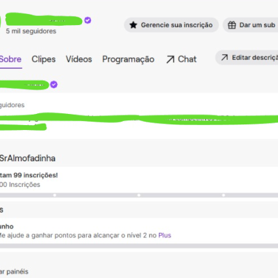 Conta Twitch parceiro