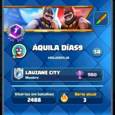 CONTA CLASH ROYALE LEVEI 51