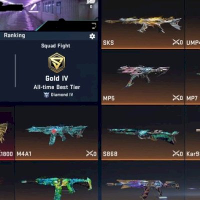 Blood Strike LV45 | AUG Eterna Lv3 | 3 Facas | Ultras | Bleach | Conta Rara