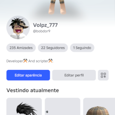 CONTA ROBLOX COM VÁRIOS ITENS!!