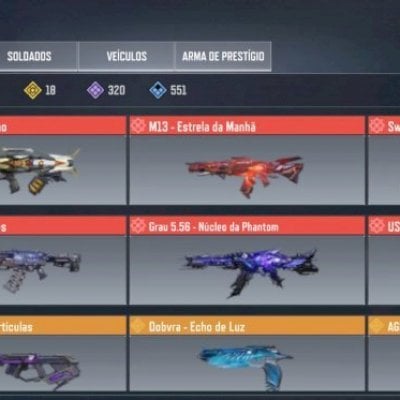 Conta Nivel 350. 6 Skins Míticas. 18 Skins Lendárias. 1 Personagem Lendário.