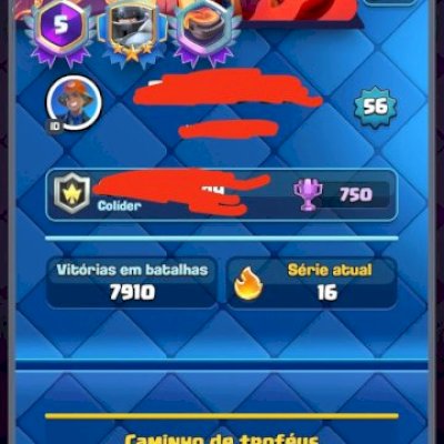 Conta clash Royale 5 anos