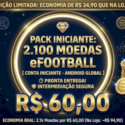 Conta com moedas efootball