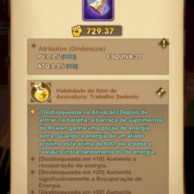 Conta AFK Arena Server Companions Lv45 756K Power 11kDiamantes + Rowan Signature