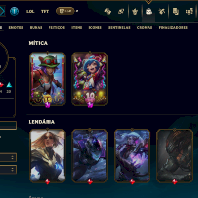 Bronze 1 com 130 Champs e 64 Skins