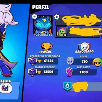 (197 skins, 91 brawlers, 61k558) Conta Brawl Stars +2