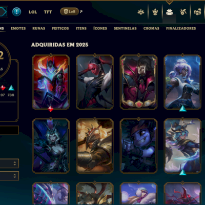 Conta Lol 1.450 skins + Valorant (Protocolo, Ancifogo)