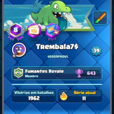 CONTA CLASH ROYALE 8.000 troféus