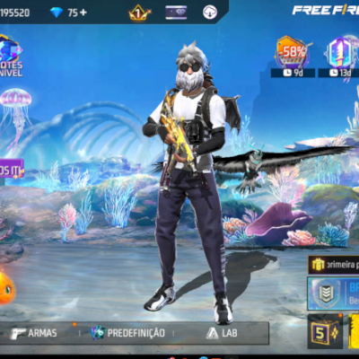 Conta De FF pra sair rapido, +300 peitorais, itens ilimitados e muito mais