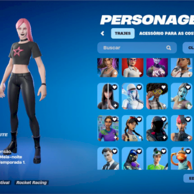 Conta de fortnite com skins try hard