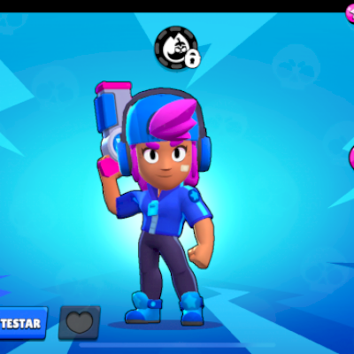 Conta de Brawl Stars com a Shelly estelar