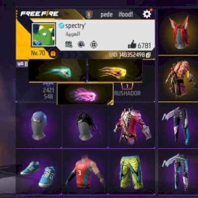 Conta de FF com angelical