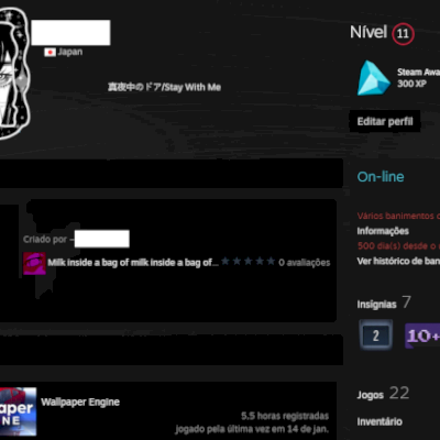 CONTA STEAM - LVL 10 - 40 JOGOS NA CONTA - VÁRIOS JOGOS PAGOS