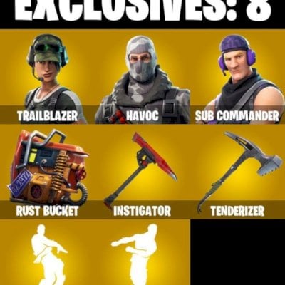 FORTNITE CONTA COM 26+ SKINS, PACK INICIAL HAVOC/TRAILBLAZER...