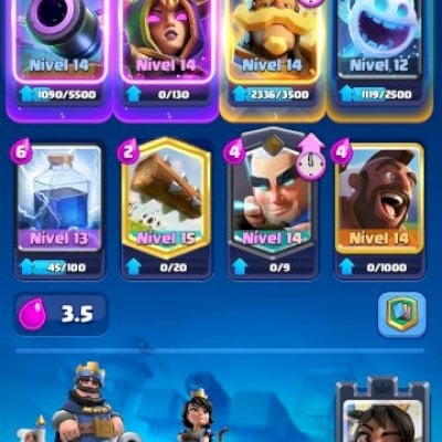 Conta Clash Royale com 10k de troféus.