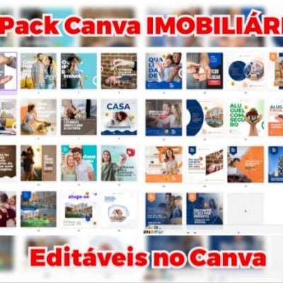 Pack Canva Editável Imobiliária +Bônus Contratos Imobiliário - Entrega Imediata