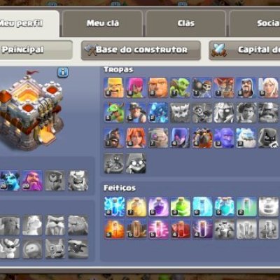 Combo 2 conta uma de clans of clans e clans royale