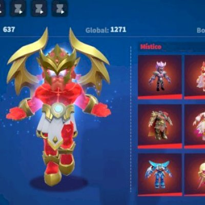 Conta super sus, toda gemada, várias skins míticas e skins de identidades