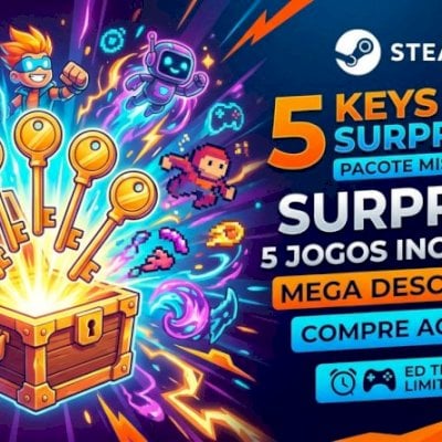 PACK 5 STEAM KEYS ALEATÓRIAS (ENVIO AUTOMÁTICO)